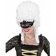 Adult black rhinestone Venetian wolf
