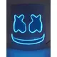 Blå LED-marshmallow DJ-maske for voksne