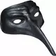 Svart maske med lang nese for voksne