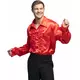 Men's red disco shirt, Size: X-Large (54/56)
