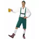 Green Bavarian costume for men, Size: X-Large