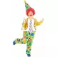 Happy clown costume for boys, Size: 7-9 years (120-130 cm)