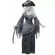 Grått piratspøkelseskostyme til Halloween for kvinner, Størrelse: Large