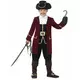 Boy's pirate captain costume, Size: 7-9 years (130/143 cm)
