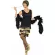 Black and gold Charleston costume for women, Size: Medium