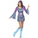 Women's psychedelic hippie costume, Size: X-Large