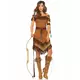 Women's faux suede Indian costume, Size: Medium/Large (42-44)