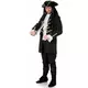 Black and gold pirate costume for men, Size: Large