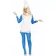 Women's blue dwarf dress costume, Size: Medium (38-40)
