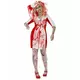 Pluss størrelse zombie-sykepleierkostyme til dame til Halloween, Størrelse: XXX-Large