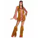 Peace Hippie Fringed Costume for Women, Size: X-Large