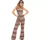 Brown 70s costume for women, Size: Medium