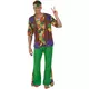 Hippie blomsterkraftkostyme for menn, Størrelse: Medium