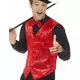 Adult red sequin vest, Size: X-Large