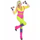 80s aerobics teacher costume for women, Size: Small