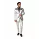 Mr. Shiny Silver-kostyme for menn fra Opposuits, Størrelse: X-Large (EU 56-58)