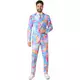 Mr. Tie-Dye Kostyme til Voksen Opposuits, Størrelse: Large (EU 52-54)