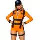 Sexy astronaut-jumpsuitkostyme til kvinner, Størrelse: X-Small (34)