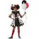 Deluxe scary clown costume for girls, Size: 8-10 years (140 cm)