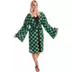 Rutete manga kimono-kostyme for voksne, Størrelse: Small