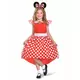Klassisk rødt Minnie Mus-kostyme til jenter, Størrelse: 3–4 år (97–109 cm)