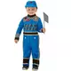 Baby blue racing car driver costume, Size: 3-4 years (97/117 cm)