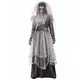 Grey funeral bride costume for women, Size: X-Large