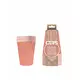 10 amerikanske glitrende resirkulerbare pappkopper i roségull, 53 cl, bilde 2