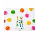 4 flerfargede virvelbursdagslys 8 cm, bilde 2