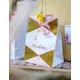 4 Cardboard bags Miss becomes Mrs. pink and gold 15 x 20 cm, image 2