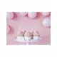 5 bursdagslys på sølvglitterstjerner 3,5 cm, bilde 2