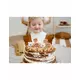 Little brown and white bear birthday candles 3 cm, image 2