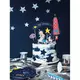 7 space adventure cardboard cake toppers 9.5 - 24.5 cm, image 2
