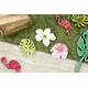 9 trekonfetti tropiske blomster og blader 3,8 cm, bilde 2