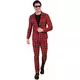 Adult Scottish tartan print costume, Size: Medium