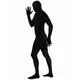 Adult black second skin costume, image 2