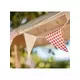 Retro gingham lin-girlander 2 m, bilde 2