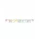 Pastell Happy Birthday artikulert girlander 160 cm, bilde 2