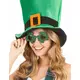Grønne kløverglitterbriller til voksne, St. Patricks dag, bilde 2