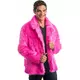 Adult pink faux fur coat, Size: Medium