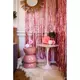 Rose gold shimmer fringe curtain 2.44m x 92cm, image 2
