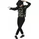 Michael Jackson voksen svart jakke, Størrelse: Medium/Large