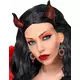 Red Gothic Bat Earrings for Women Halloween, image 2