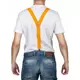 Adult fluorescent orange suspenders, image 2