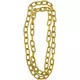 Large gold mesh chain 84 cm adult, image 2