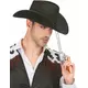 Adult black cowboy hat, image 2