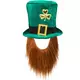Voksen gullfarget kløverhatt med St. Patricks dag-skjegg, bilde 2