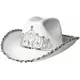 Women's white cowboy princess hat, image 2