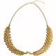 Gold laurel leaf motif necklace for adults, image 2