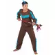 Brown and blue Indian costume for men, Size: Medium, image 2